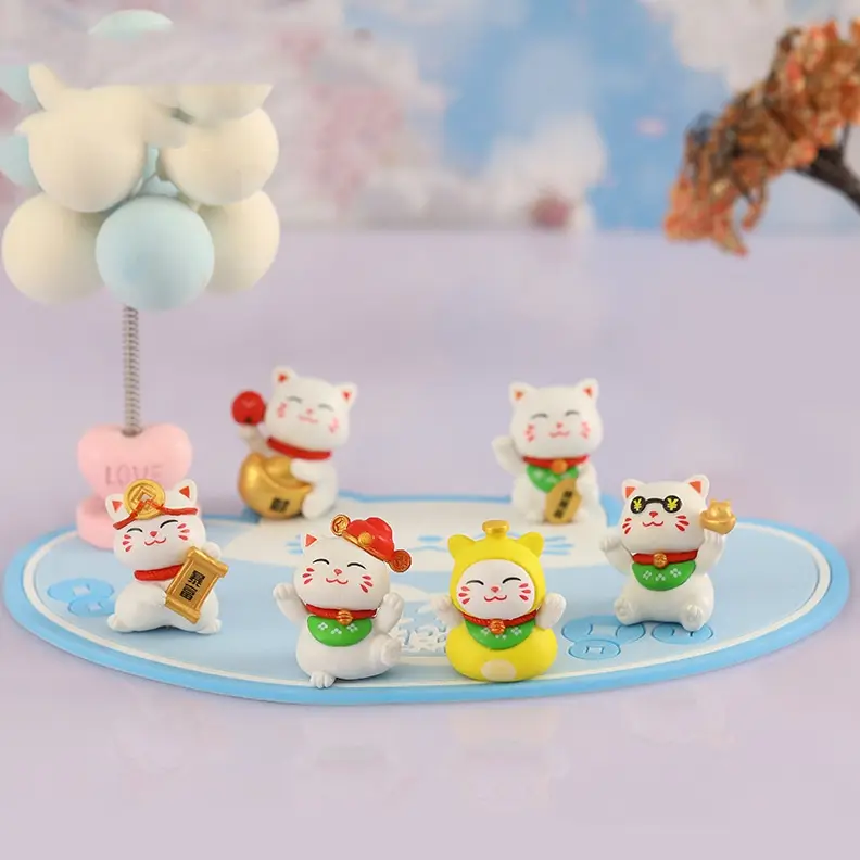 Creative Cute Lucky Cat Micro Landscape DIY Decorations