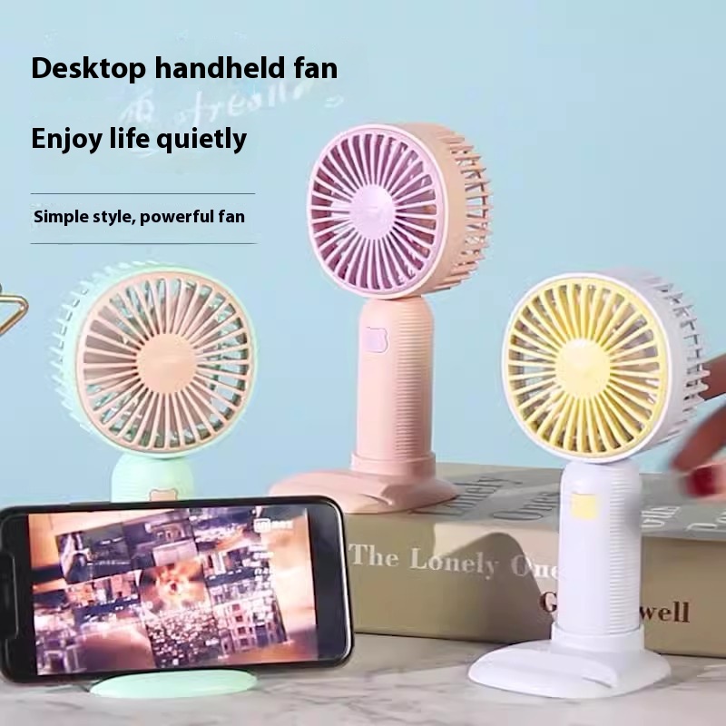 Stand Handheld Fan Usb Charging Mini Little Fan Desktop Small Fan