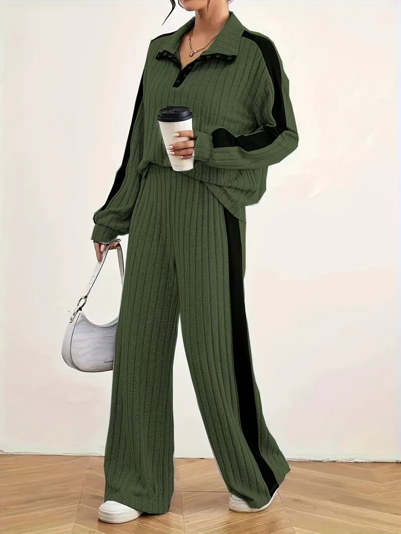 High End Design Hoodie Wide Leg Pants Two-piece Set - Image 2