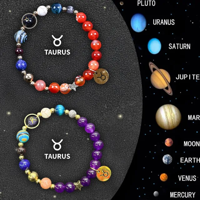 Twelve Zodiac Sign Beaded Bracelet Set 3 Style - Shop at LoveMi