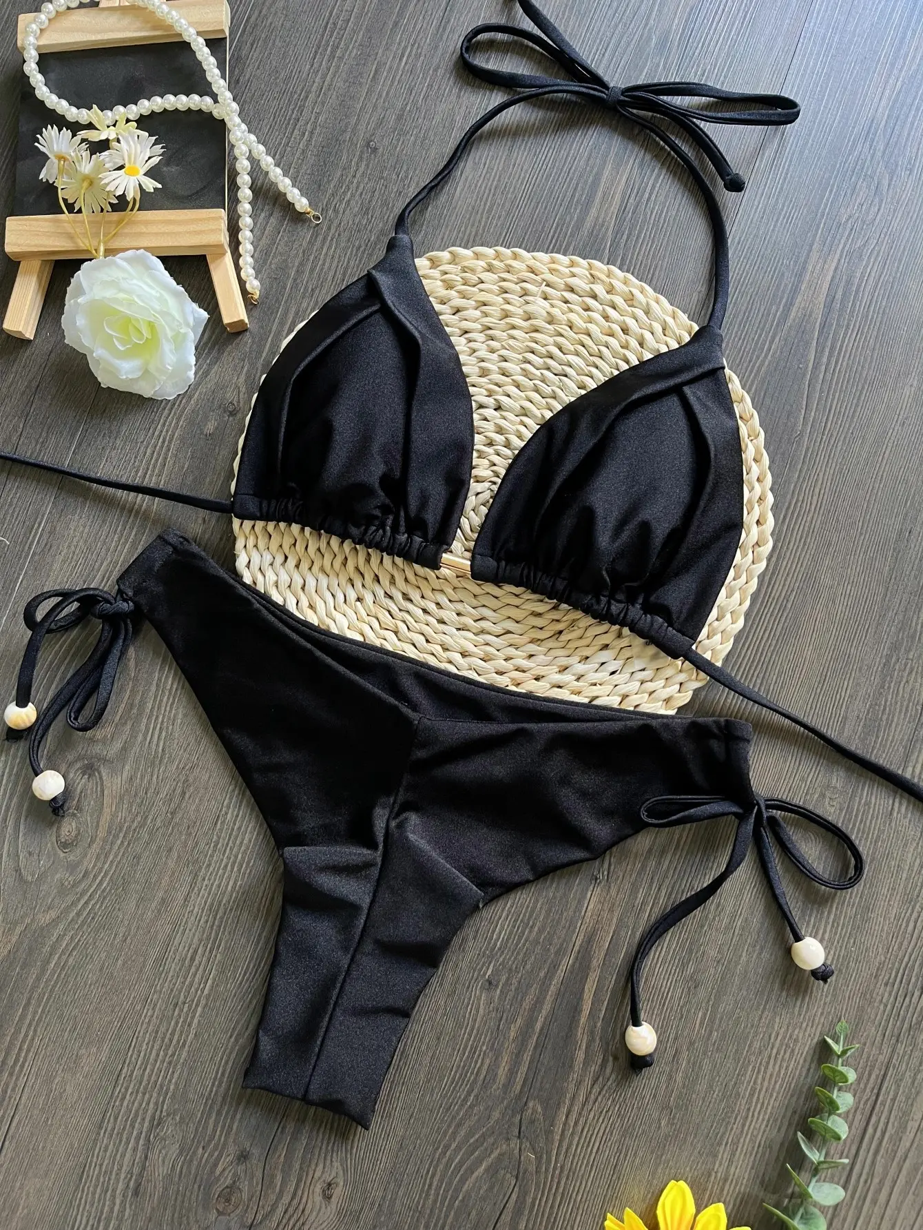 Solid Color Beach Sexy Women's Swimsuit