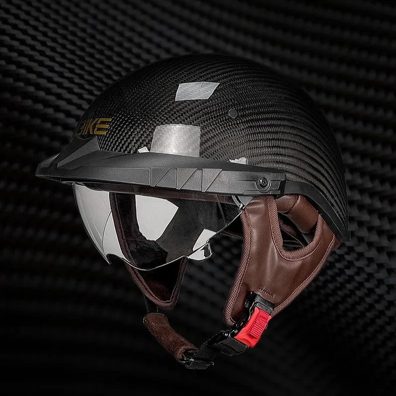 3C Carbon Fiber Half Helmet Motorcycle