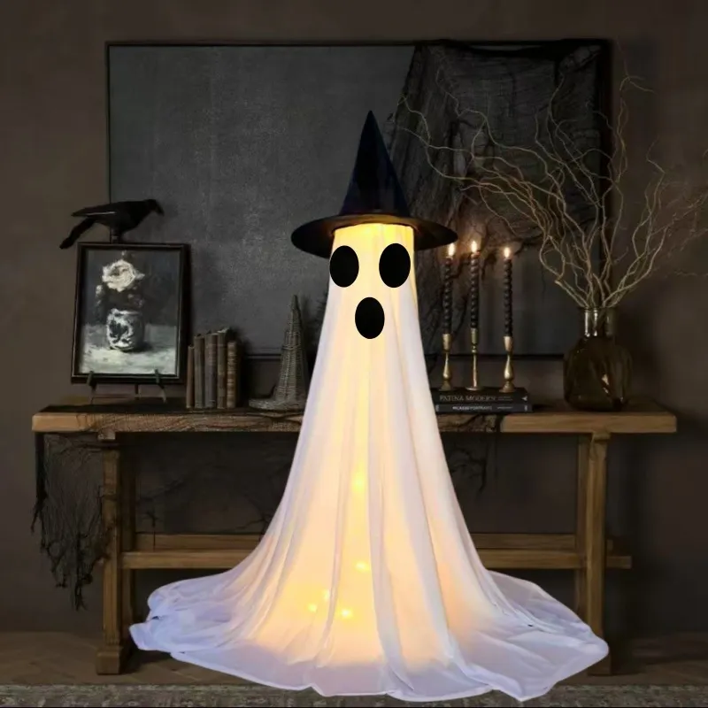 Halloween Decor Spooky Ghost Yard Stake With Stake Weatherproof Porch Garden Decorations For Front Yard Haunted House Props - Cute Pet Ghost