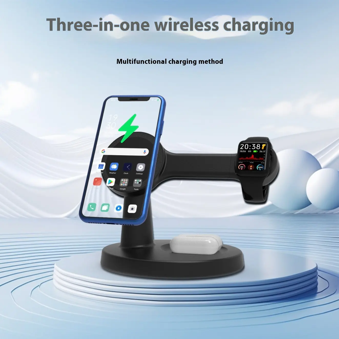 Magnetic Wireless Charger Electrical Desktop Bracket 15W