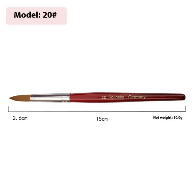Nail Art Crystal Pen With A Round Tip Made Of Rosewood No 20 - Shop at LoveMi