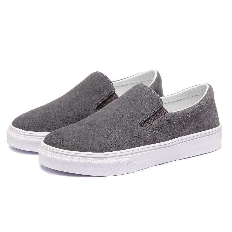 Women's Shoes Lightweight Non-slip Retro Loafers Slip-on Pumps - Grey