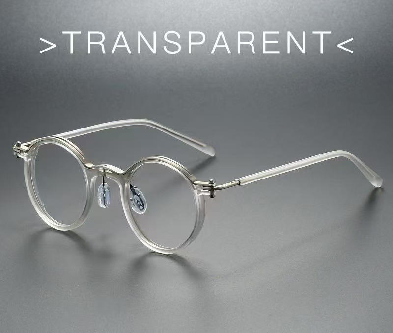 Retro Artistic Glasses Frame Unisex Transparent Frame - Shop at LoveMi