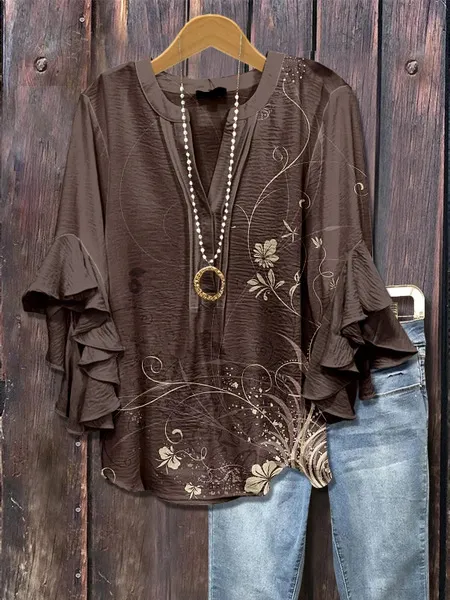 Element Printing Digital Printing Women's Top Xl1188 5Xl - Shop at LoveMi