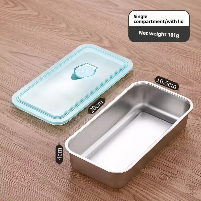 Korean Style Stainless Steel Crisper With Lid