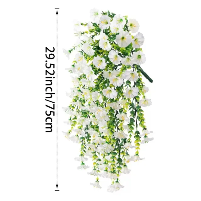 Simulation Morning Glory Outdoor Artificial Plant Flower Vine White - Shop at LoveMi