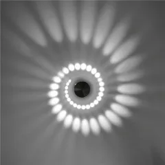 Aluminum Spiral LED Hotel Background KTV Club Light Environment Porous Atmosphere Light - White - View 1