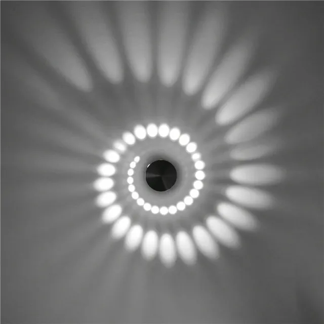 Aluminum Spiral LED Hotel Background KTV Club Light Environment Porous Atmosphere Light White - Shop at LoveMi