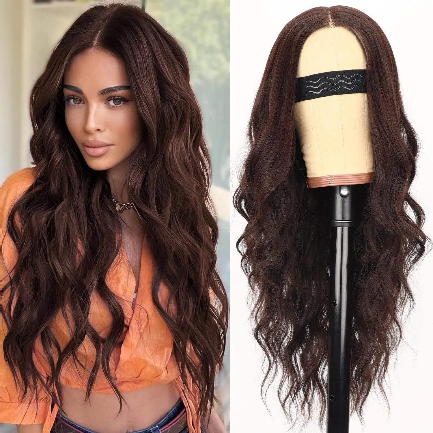 Fashionable And Versatile Lace Big Wave Wig