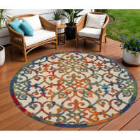 Dirt-resistant Office Computer Underfoot Round Carpet Pad