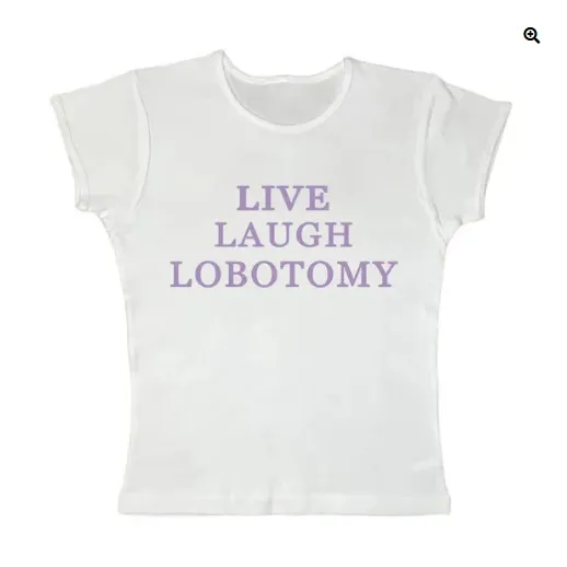 Niche Casual Short Women's Letter Print Slim Fit Midriff baring Top White - Shop at LoveMi