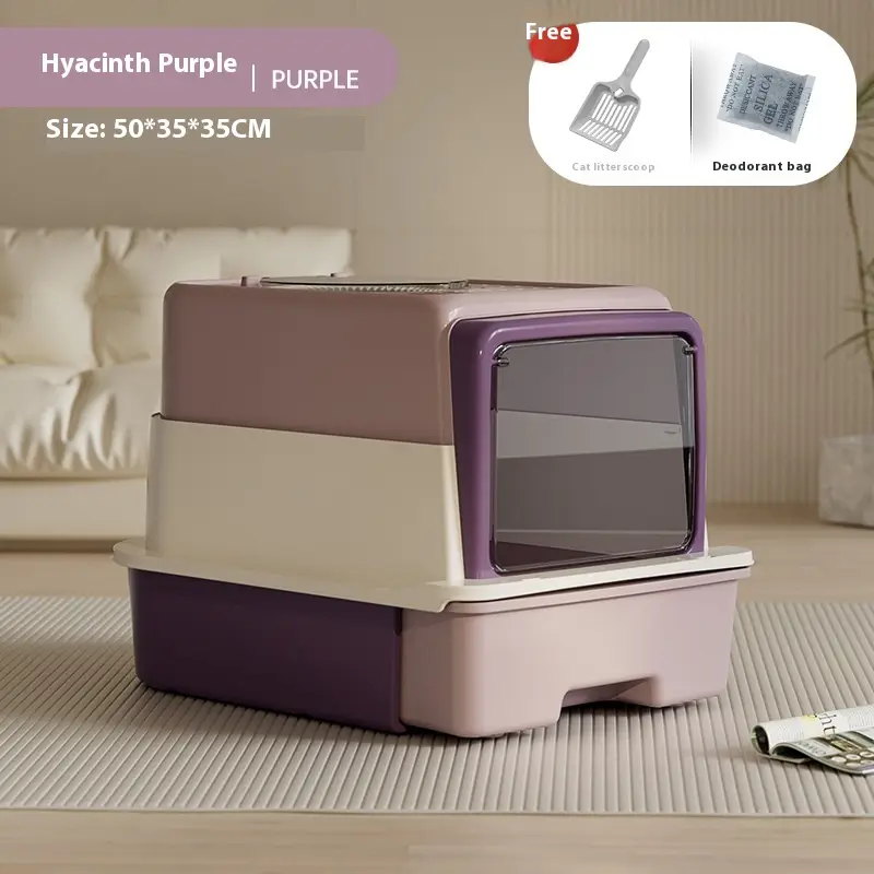 Closed Litter Box Large Plastic Folding Deodorant