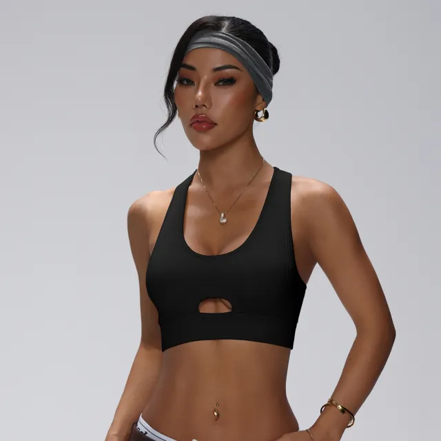 Women's Shoulder Strap I shaped Hollow Vest Black - Shop at LoveMi