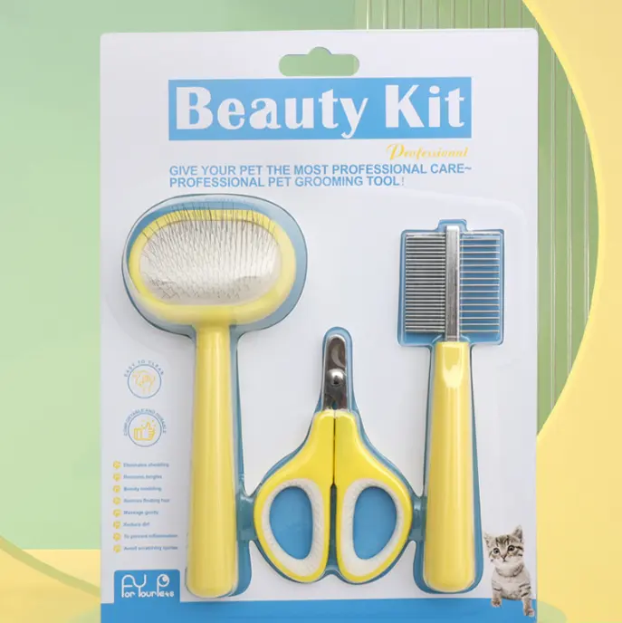 Needle Comb Brushed Fluffy Nail Scissors Cat
