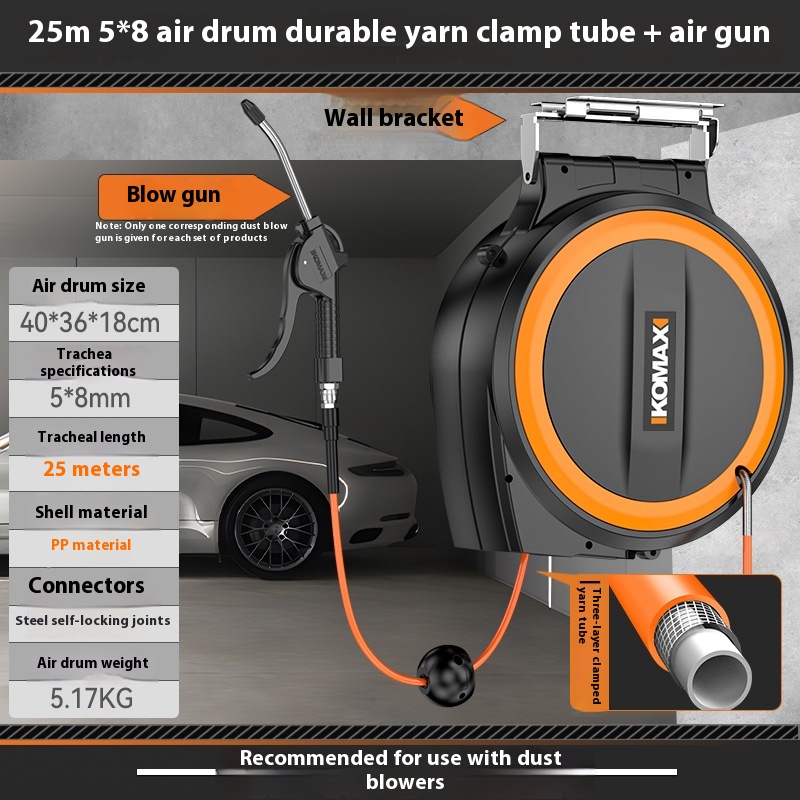 Bobbin Winder Automatic Retractable Auto Repair Pipe The Gripper Tube Hose Reel - Image 1
