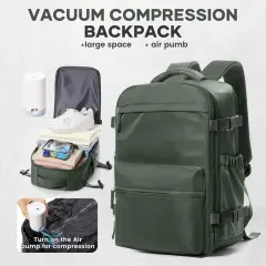 Fashion Large Capacity Travel Backpack Laptop Backpack - Green - View 1