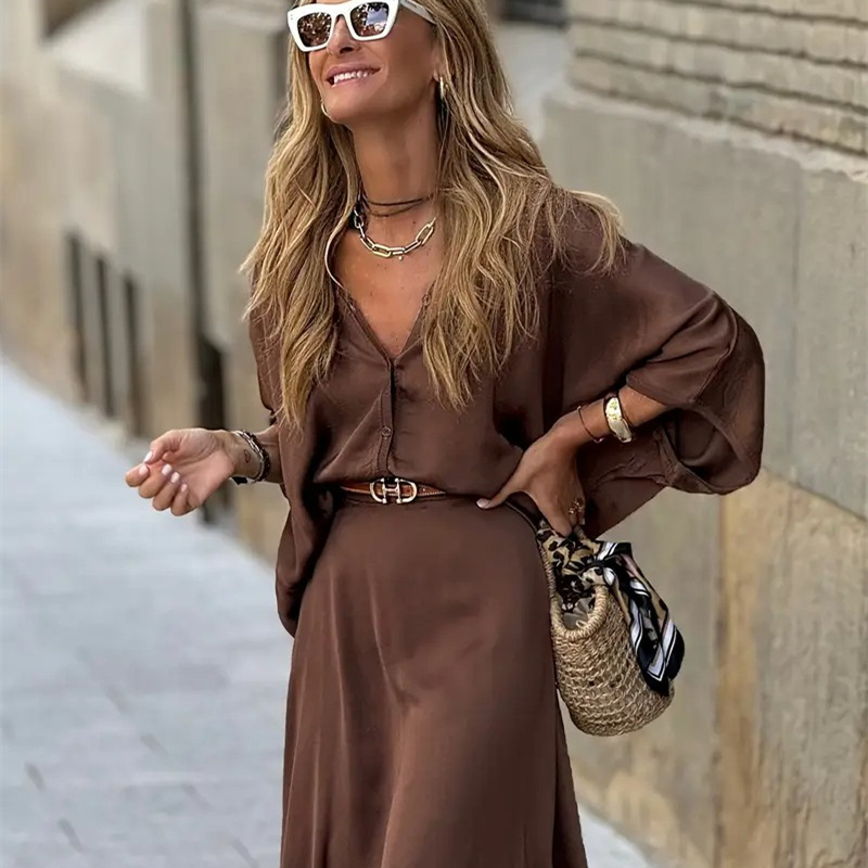 Female Temperament Elegant V-neck Shirt Skirt Suit