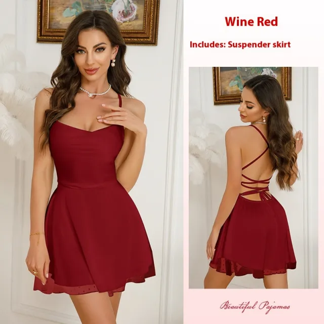 Tube Top Sexy Slim Fit Backless Tuxedo Dress Wine Red - Shop at LoveMi