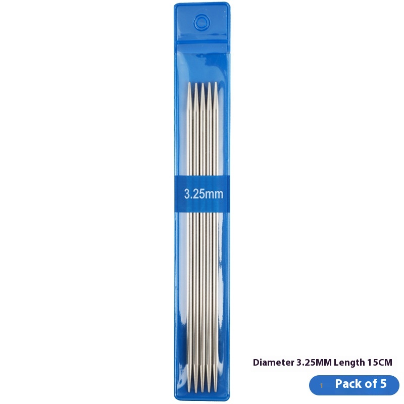 Set breinaalden van roestvrij staal voor truien en poppen – dikte 3,5 mm