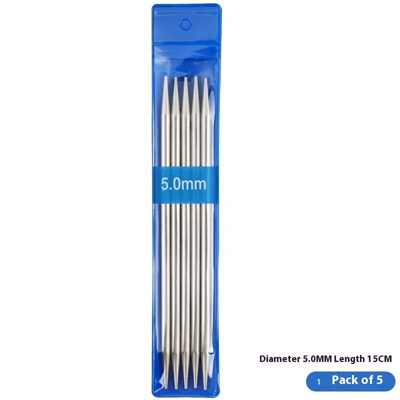 Set breinaalden van roestvrij staal voor truien en poppen – dikte 3,5 mm