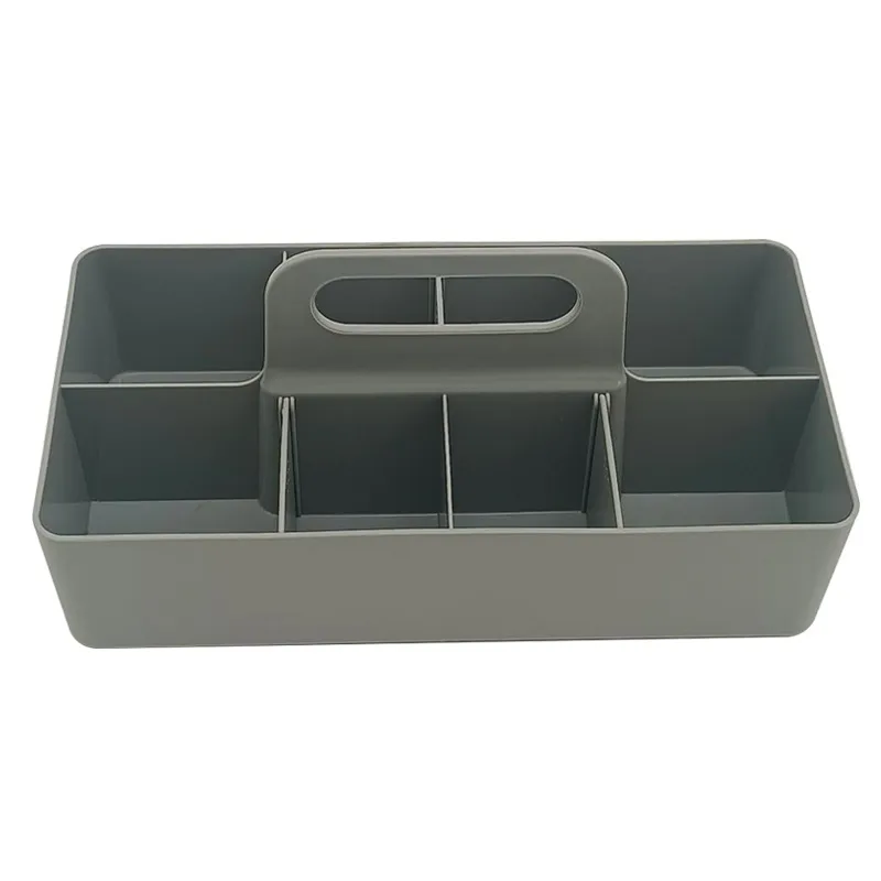 Fashion Modern Simple Plastic Portable Storage Box - Grey