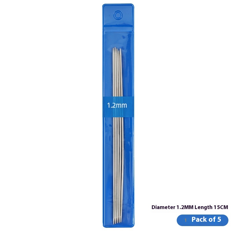 Set breinaalden van roestvrij staal voor truien en poppen – dikte 3,5 mm