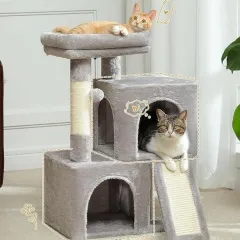 Creative Household Sisal Cat Climbing Frame Cat Nest Toy - Grey - View 1