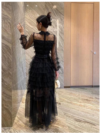 Polka Dot Classic Style Waist-tight Temperament Dress