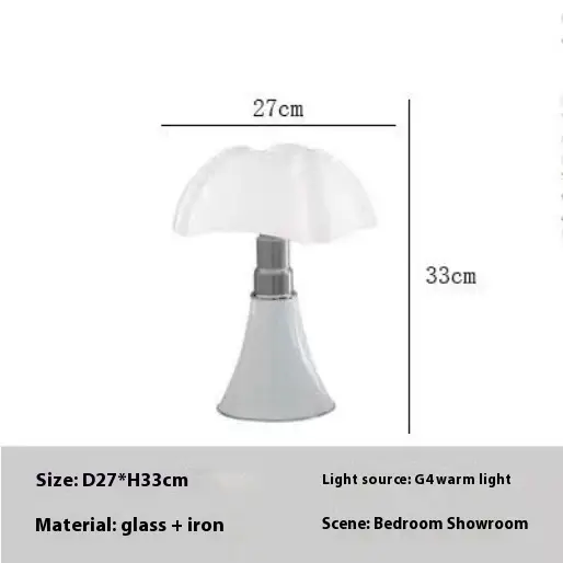 Italian Retro Flower Table Lamp Bedroom Bedside Study