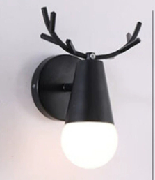 Nordic Modern Antlers Wall Lamp Creative Macaron Aisle Corridor