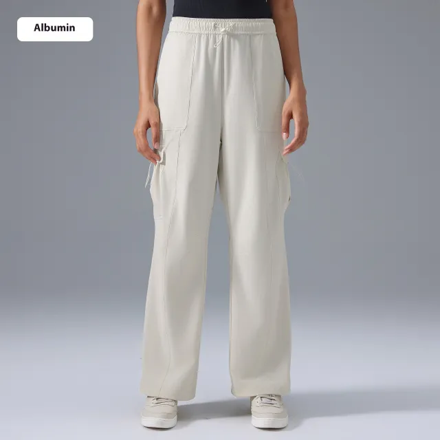 Loose Tappered Wide Leg Sports Fitness Casual Trousers Albumin - Shop at LoveMi