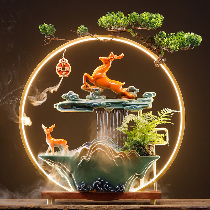 Circulating Water Desk Surface Panel Housewarming Decoration