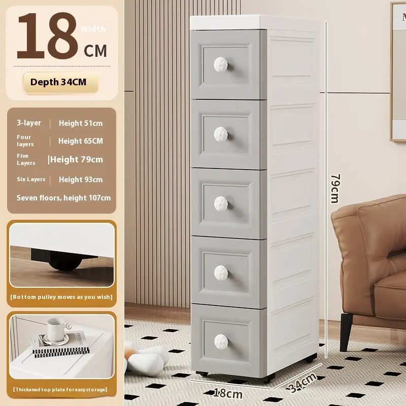 Plastic Multi-layer Drawer Storage Cabinet