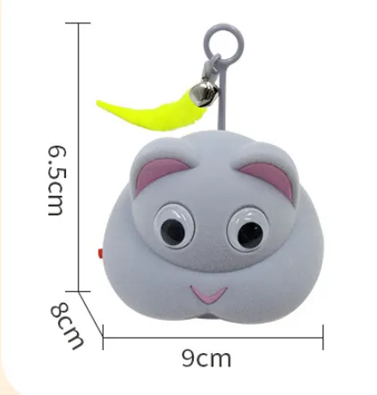 Pet Toy Cat Dog Self-Hi Light Sound Toy - Gray