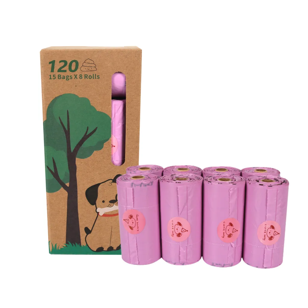 Degradable Dog Poop Bag For Pets - Pink