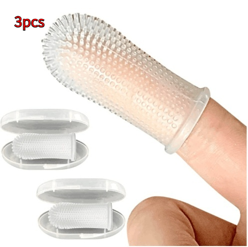 Brosse à dents doigtier silicone chien chat — Hygiène dentaire 30