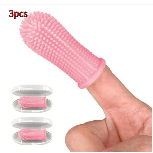 Brosse à dents doigtier silicone chien chat — Hygiène dentaire 25