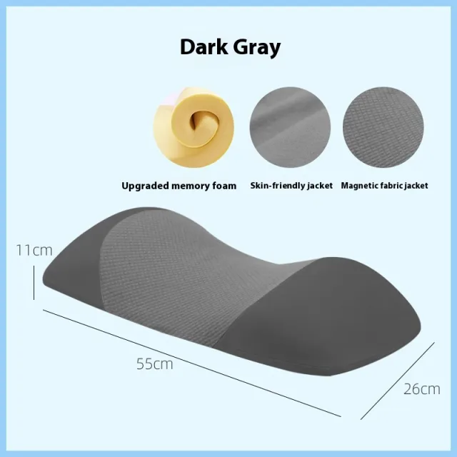 Memory Foam Waist Pillow Bed Sleeping Black And Gray - Shop at LoveMi