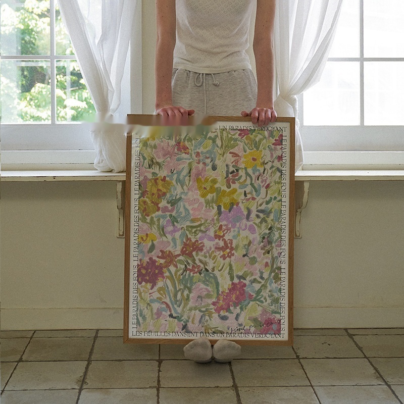 Romantic Summer Flowers Artistic Home Decorative Painting - Image 2