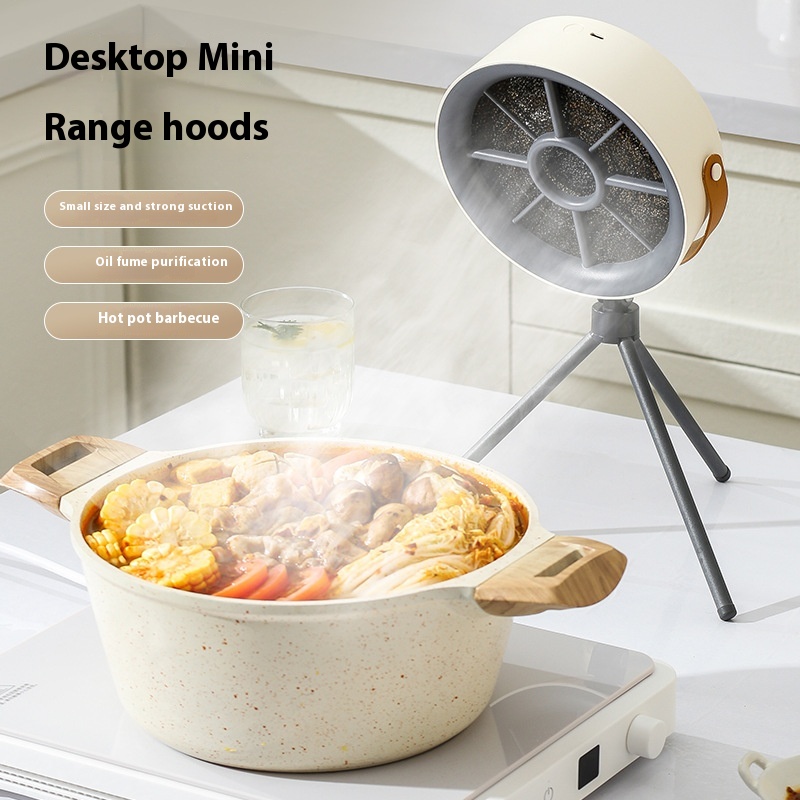 Household Portable Desktop Large Wind Power Small Range Hood