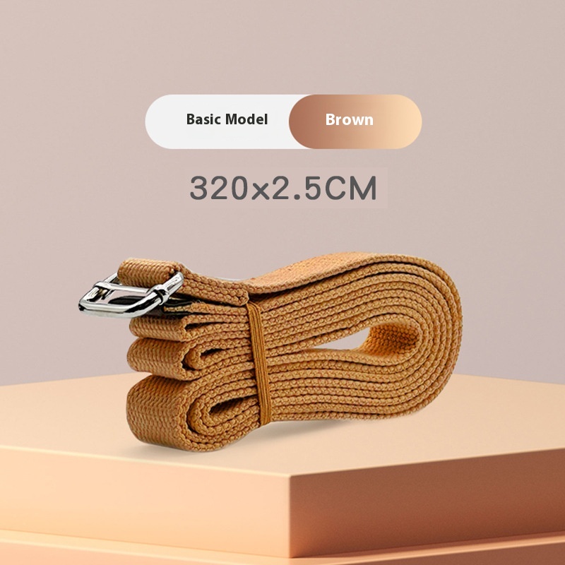 Metal Buckle Cotton Stretch Yoga Stretch Belt
