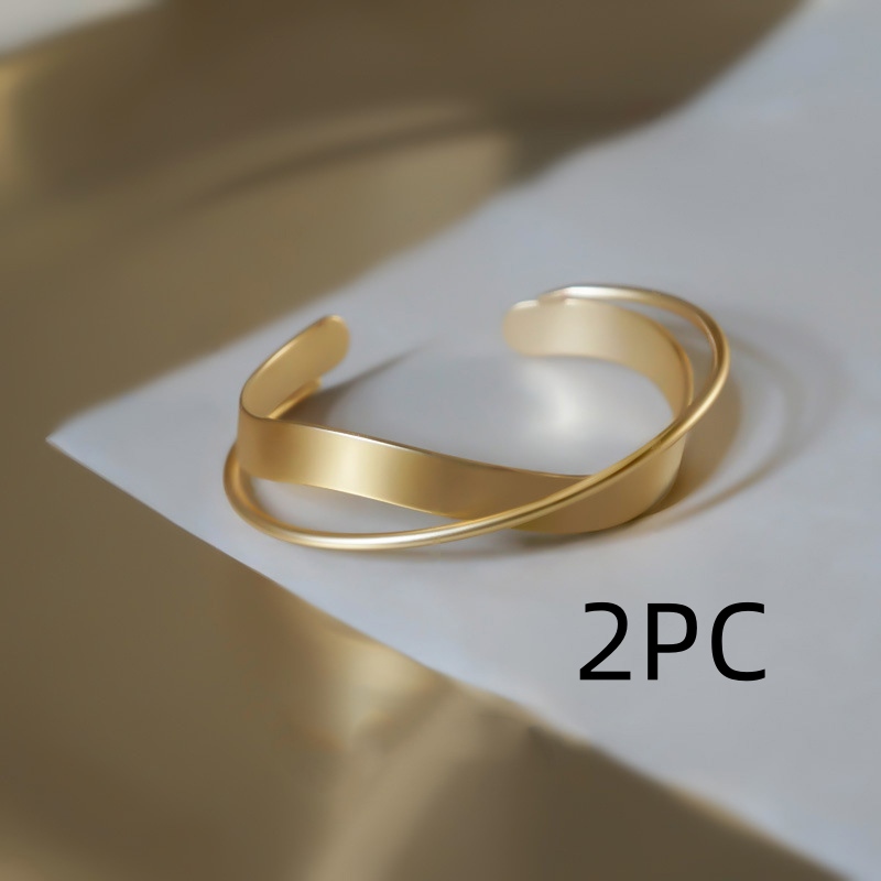 Geometric Cross Bangle Bracelet - Jewelry & Watches