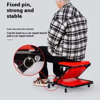 Thickened Multifunctional Car Creeper Repair Work Stool Foldable