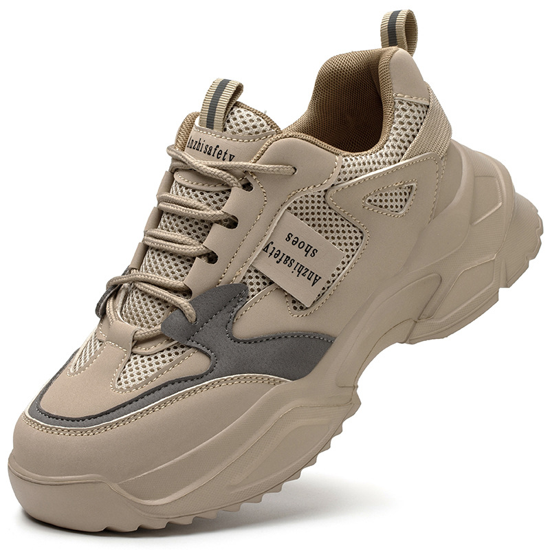 Lightweight Breathable Anti-Smash Work Shoes – Women's Safety Sneakers