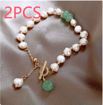 Women Irregular Freshwater Pearl Adjustable Bracelet