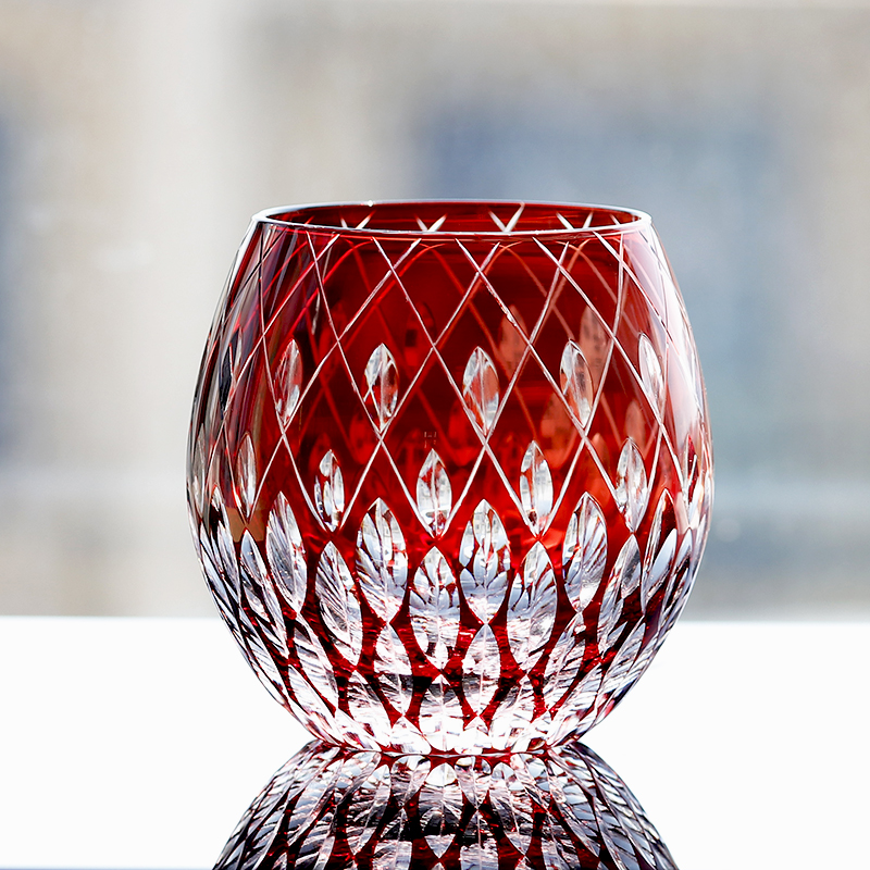 Lead-free Crystal Whiskey And Red Wine Glass Hand-carved Creative